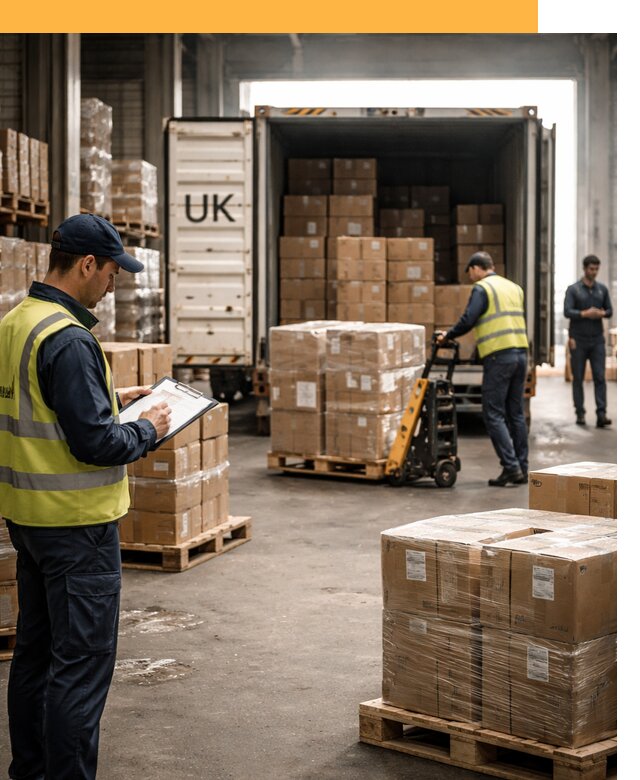 Доставка грузов из Великобритании с таможенным оформлением от 12888