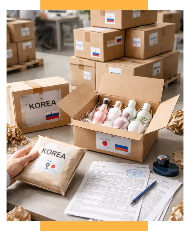 Доставка косметики из Кореи от 8764 р. под ключ | СетСервис-Сср