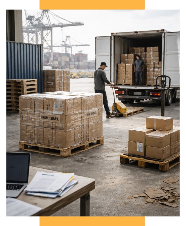 Доставка грузов из Израиля от 15465 р., логистика от СетСервис-Сср