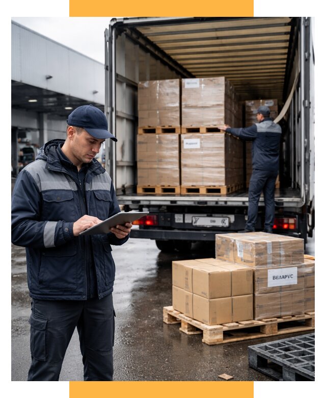 Доставка грузов из Беларуси от 15465 р. логистика СетСервис-Сср